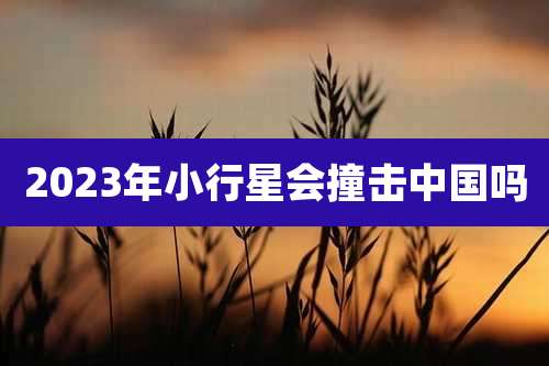 2023年小行星会撞击中国吗