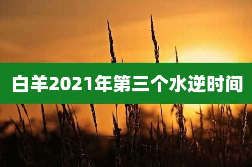 白羊2021年第三个水逆时间