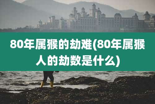 80年属猴的劫难(80年属猴人的劫数是什么)