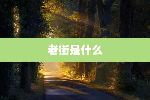 老街是什么