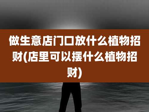 做生意店门口放什么植物招财(店里可以摆什么植物招财)