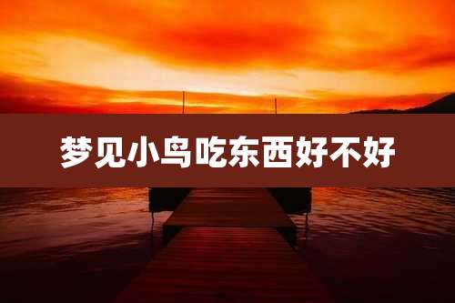 梦见小鸟吃东西好不好