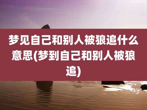 梦见自己和别人被狼追什么意思(梦到自己和别人被狼追)