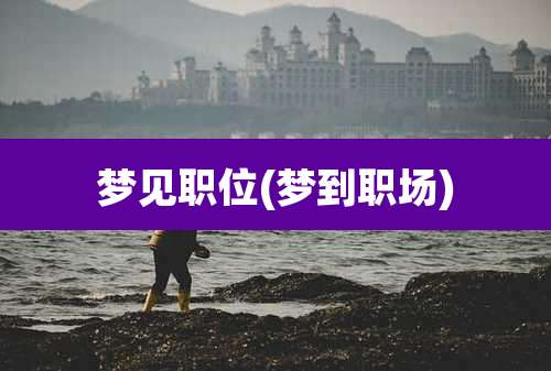 梦见职位(梦到职场)