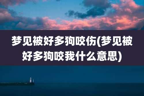 梦见被好多狗咬伤(梦见被好多狗咬我什么意思)