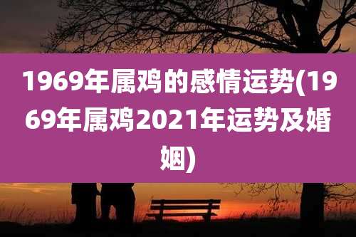 1969年属鸡的感情运势(1969年属鸡2021年运势及婚姻)