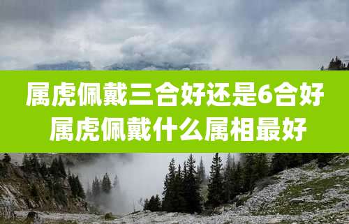 属虎佩戴三合好还是6合好 属虎佩戴什么属相最好