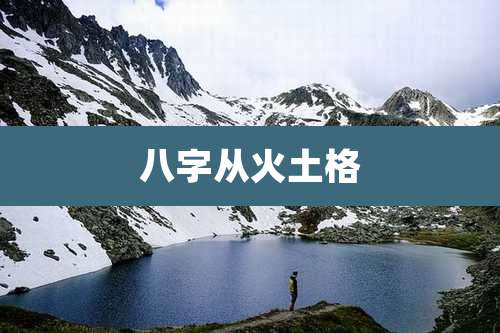 八字从火土格