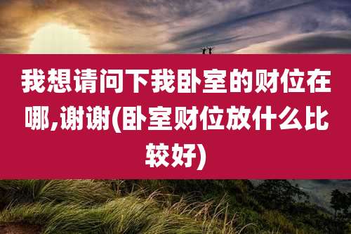 我想请问下我卧室的财位在哪,谢谢(卧室财位放什么比较好)