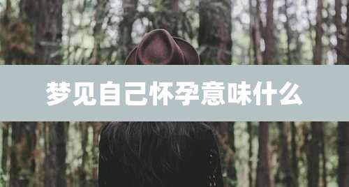 梦见自己怀孕意味什么