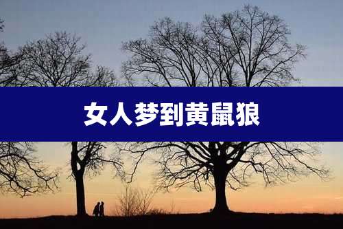 女人梦到黄鼠狼