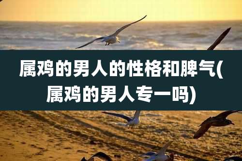 属鸡的男人的性格和脾气(属鸡的男人专一吗)