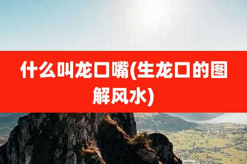 什么叫龙口嘴(生龙口的图解风水)