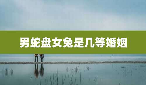 男蛇盘女兔是几等婚姻