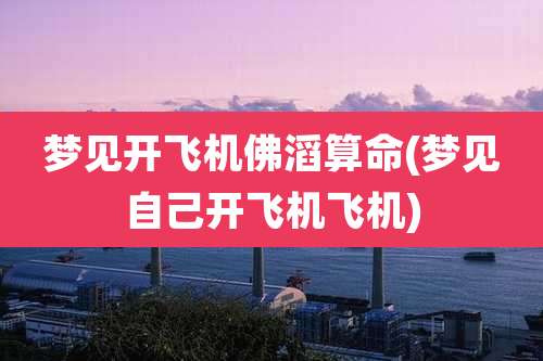 梦见开飞机佛滔算命(梦见自己开飞机飞机)