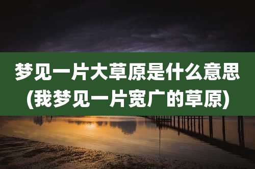 梦见一片大草原是什么意思(我梦见一片宽广的草原)