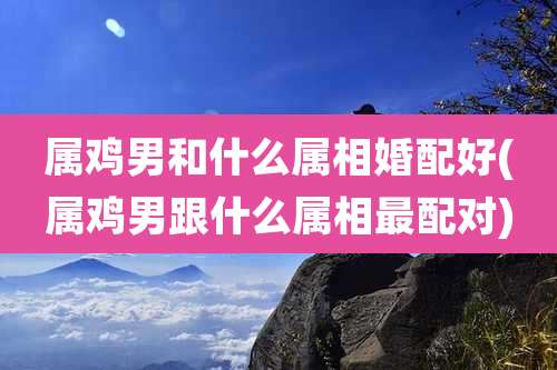 属鸡男和什么属相婚配好(属鸡男跟什么属相最配对)