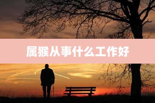 属猴从事什么工作好