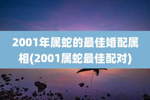 2001年属蛇的最佳婚配属相(2001属蛇最佳配对)