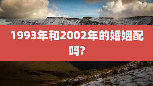 1993年和2002年的婚姻配吗?