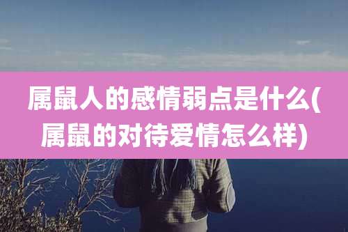 属鼠人的感情弱点是什么(属鼠的对待爱情怎么样)