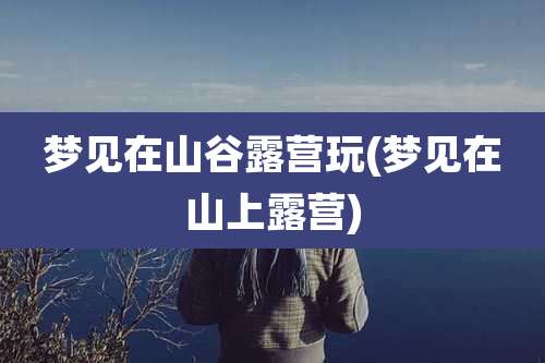 梦见在山谷露营玩(梦见在山上露营)
