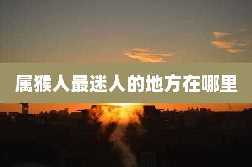 属猴人最迷人的地方在哪里