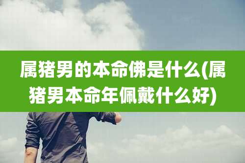 属猪男的本命佛是什么(属猪男本命年佩戴什么好)