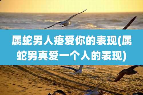 属蛇男人疼爱你的表现(属蛇男真爱一个人的表现)