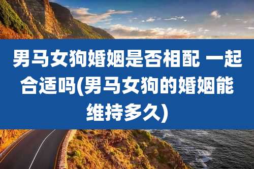 男马女狗婚姻是否相配 一起合适吗(男马女狗的婚姻能维持多久)