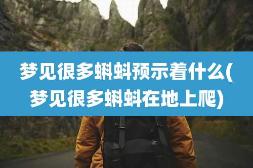 梦见很多蝌蚪预示着什么(梦见很多蝌蚪在地上爬)