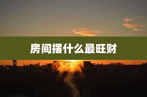 房间摆什么最旺财