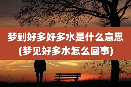 梦到好多好多水是什么意思(梦见好多水怎么回事)