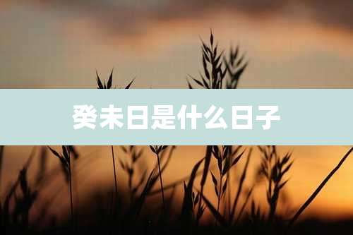 癸未日是什么日子