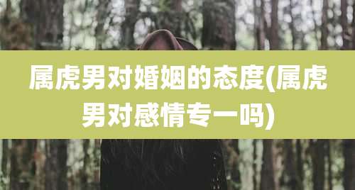 属虎男对婚姻的态度(属虎男对感情专一吗)