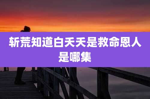 斩荒知道白夭夭是救命恩人是哪集