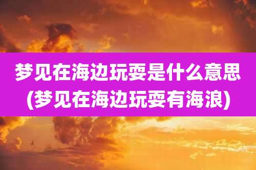 梦见在海边玩耍是什么意思(梦见在海边玩耍有海浪)