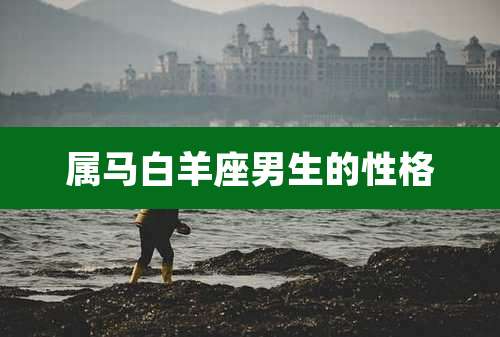 属马白羊座男生的性格