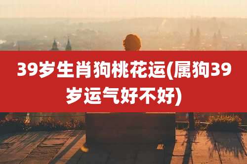 39岁生肖狗桃花运(属狗39岁运气好不好)