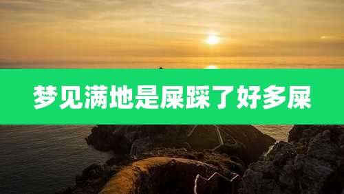 梦见满地是屎踩了好多屎