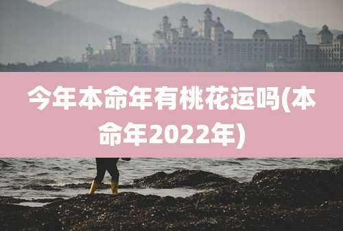 今年本命年有桃花运吗(本命年2022年)
