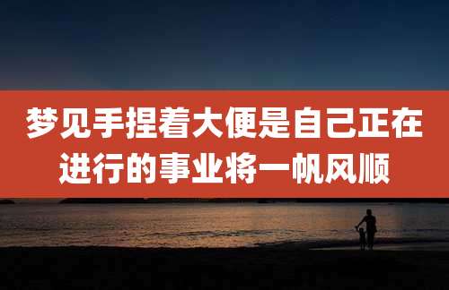 梦见手捏着大便是自己正在进行的事业将一帆风顺