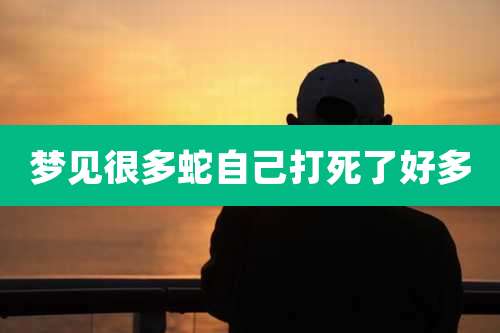 梦见很多蛇自己打死了好多
