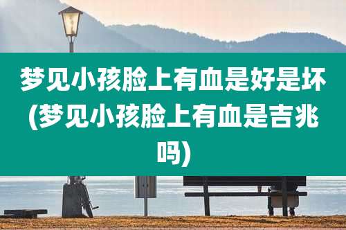梦见小孩脸上有血是好是坏(梦见小孩脸上有血是吉兆吗)