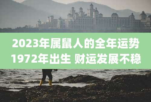 2023年属鼠人的全年运势1972年出生 财运发展不稳