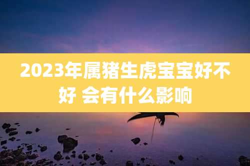 2023年属猪生虎宝宝好不好 会有什么影响