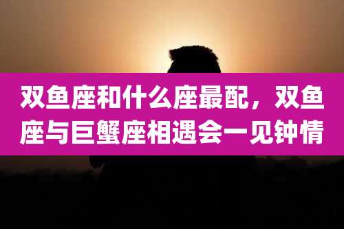 双鱼座和什么座最配,双鱼座与巨蟹座相遇会一见钟情