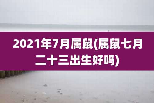2021年7月属鼠(属鼠七月二十三出生好吗)