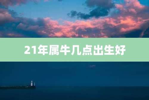 21年属牛几点出生好