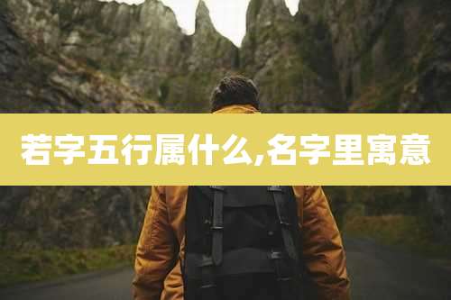 若字五行属什么,名字里寓意